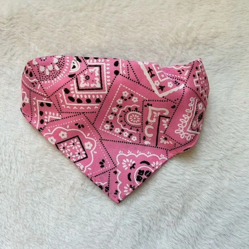 Bandanas For Dogs Adjustable Dog Bandana Printed Soft Collar For Dog Cat Dog Sca